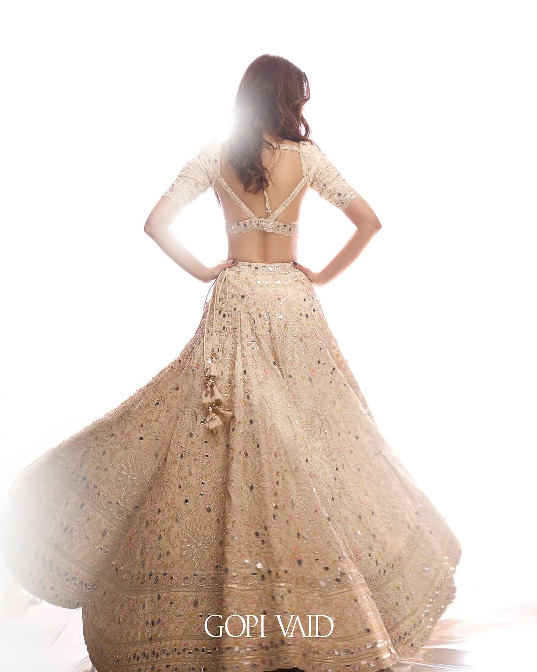 Gopi Vaid - Diana Penty in Raima Lehenga Set From Jhilmil