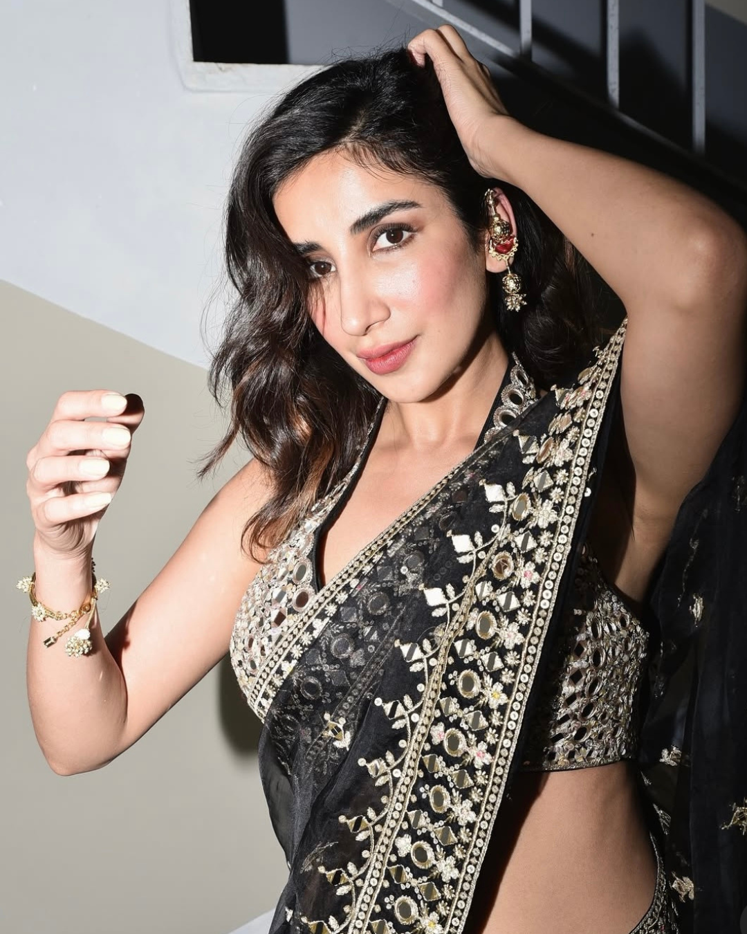 Gopi Vaid - Parul Gulati in Abhinaya Saree Set From Jhilmil