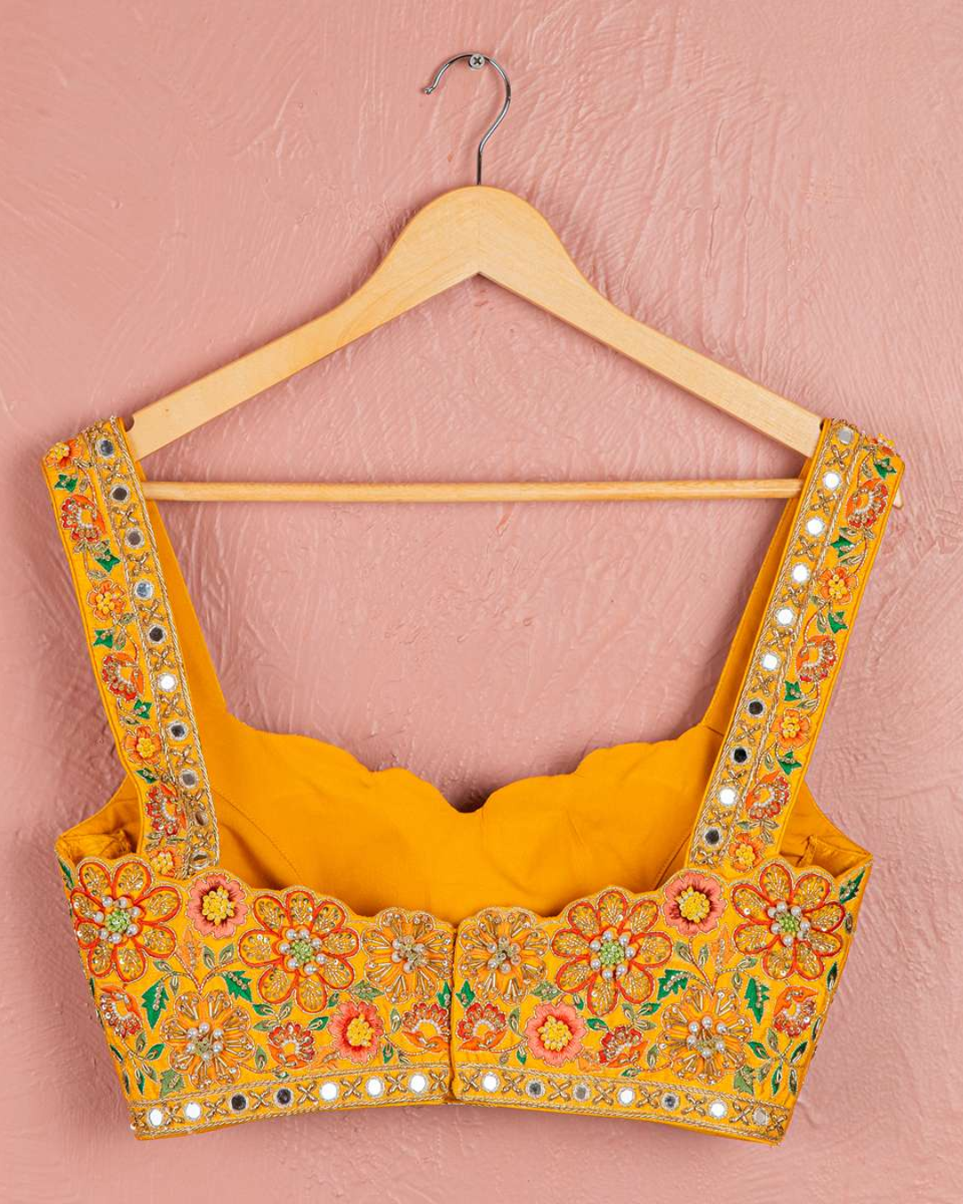 Anisha Shetty - Yellow Bloom Printed Lehenga Set