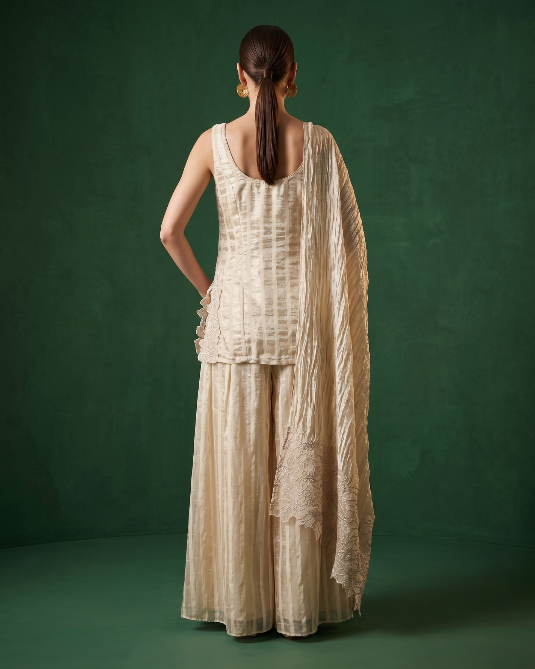 Basanti Kapde Aur Koffee - Pearl Elan Sharara Set From Suits & Shararas
