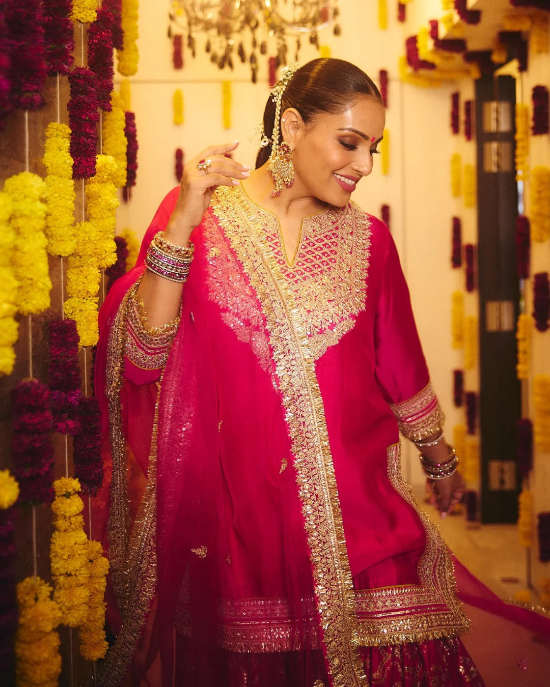 Gopi Vaid - Bipasha Basu in Shahida Sharara Set From Nizaam