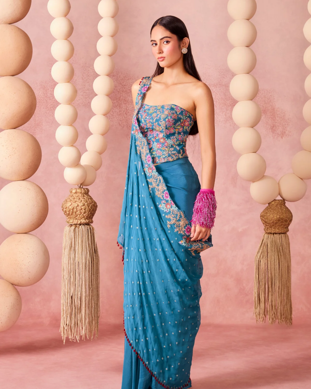Chamee & Palak - Itra Drape Skirt From Jhoom