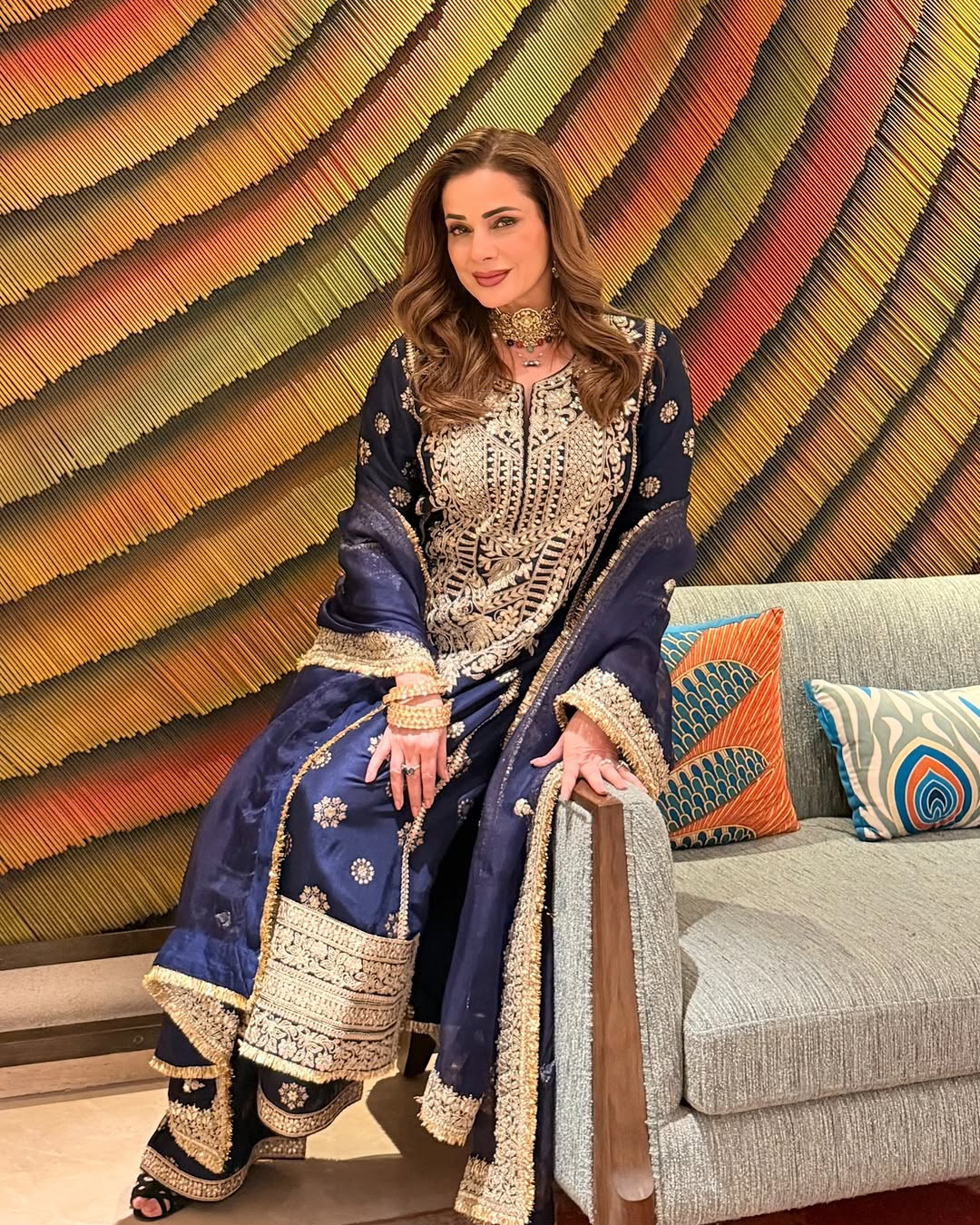 Gopi Vaid - Neelam Kothari in Badusha Palazo Set  From Nizaam