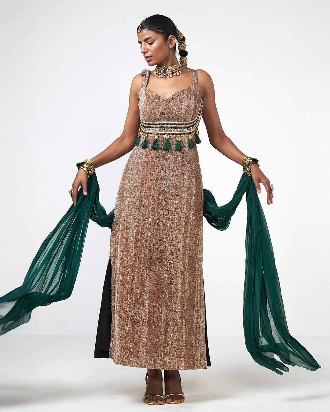 Rishi and Vibhuti - Sand Dunes Dress From Gulon Ke Rang