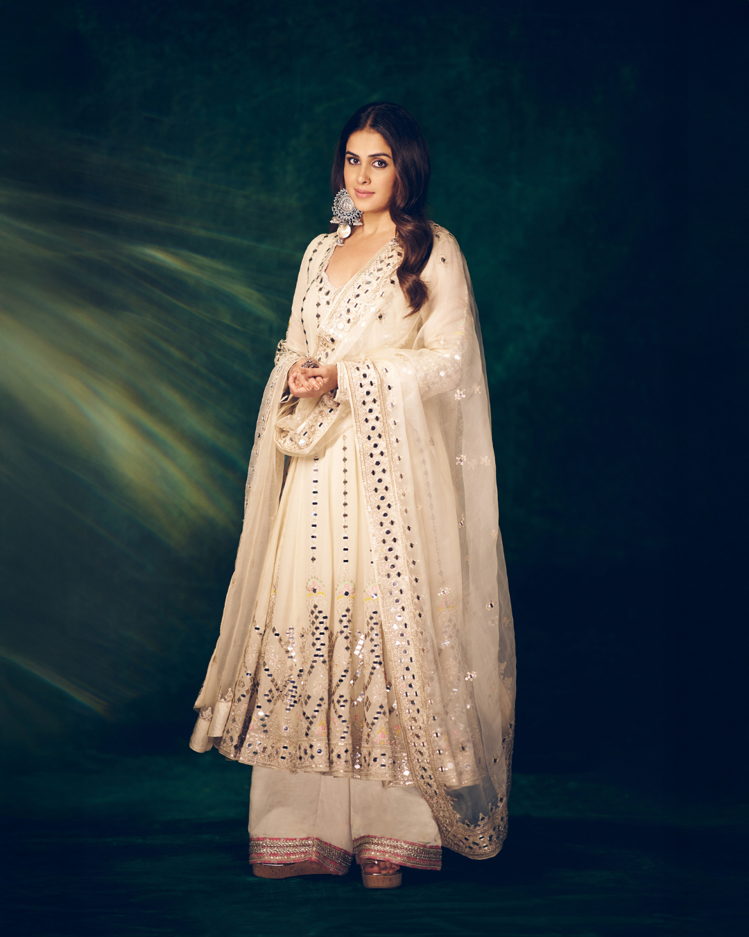 Gopi Vaid - Genelia in Cheshtha Anarkali Set From Jhilmil