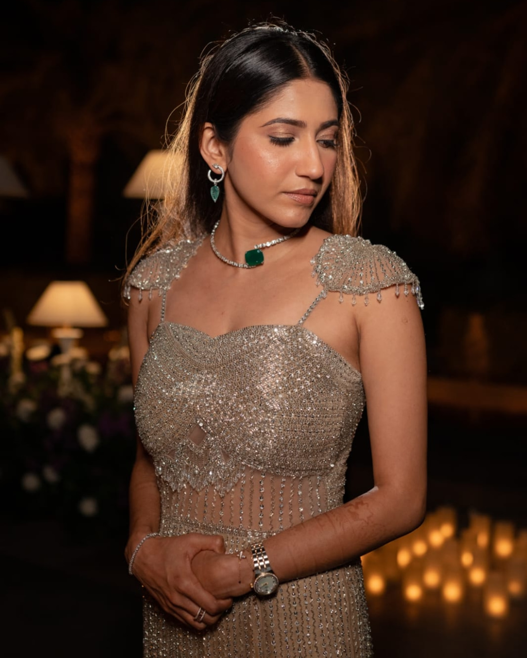 Isa by Dolly Wahal - Nude Fishcut Gown From Athena