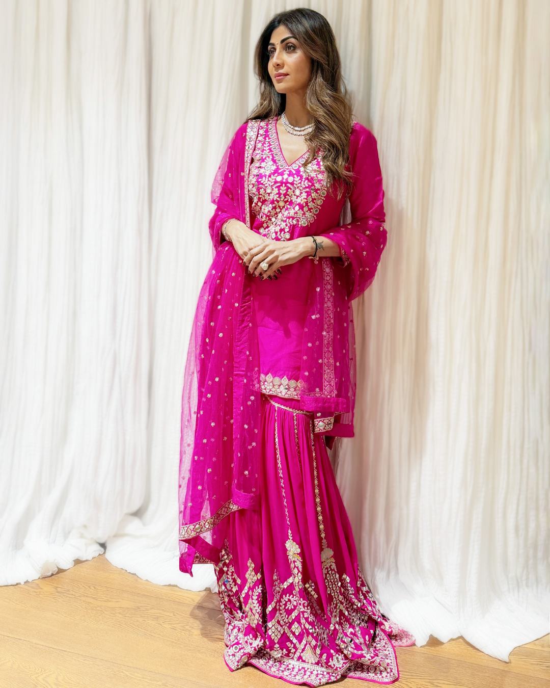 Gopi Vaid - Shilpa Shetty in Ekantika Sharara Set From Jhilmil