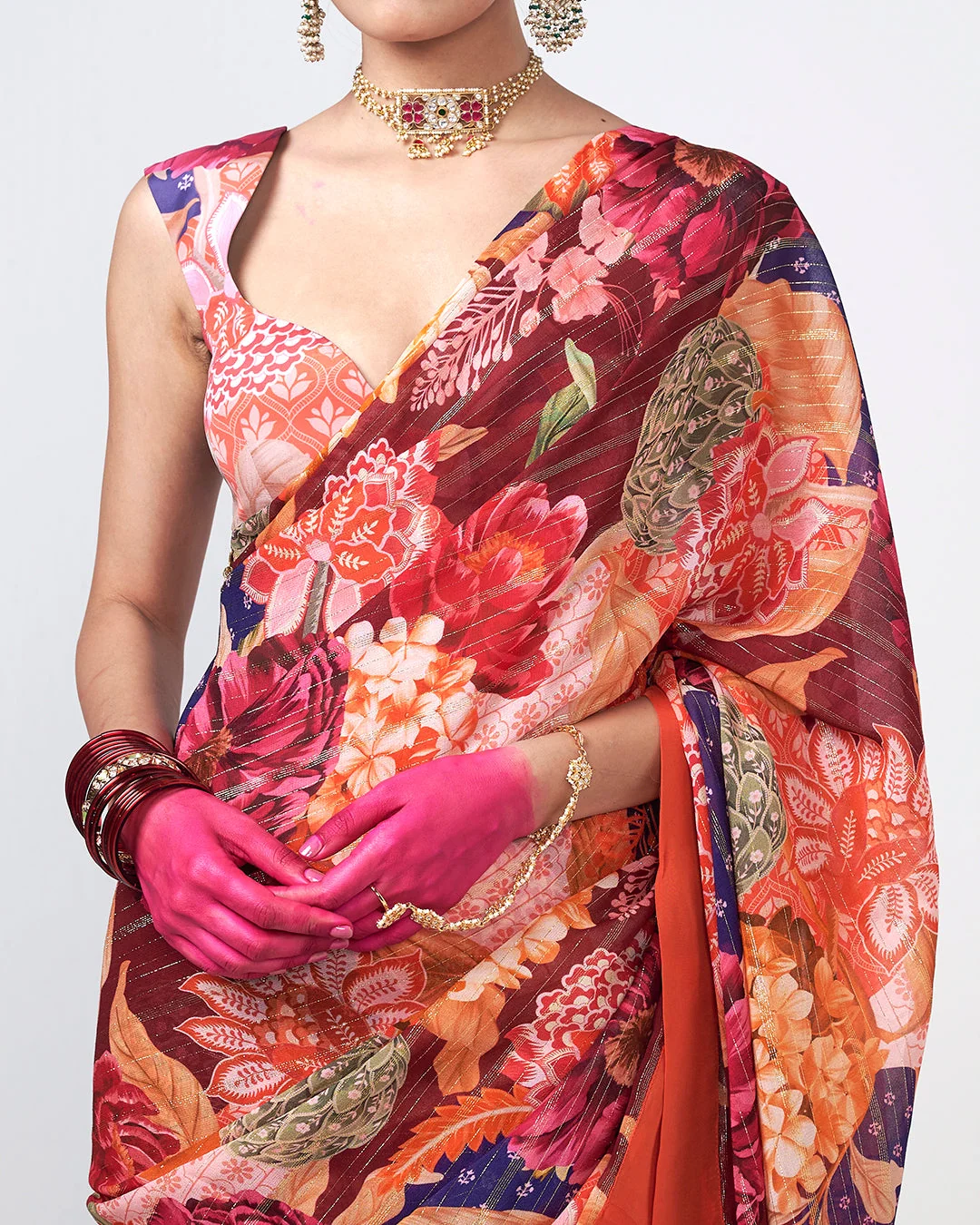 Rishi and Vibhuti - Anjana Saree From Gulon Ke Rang