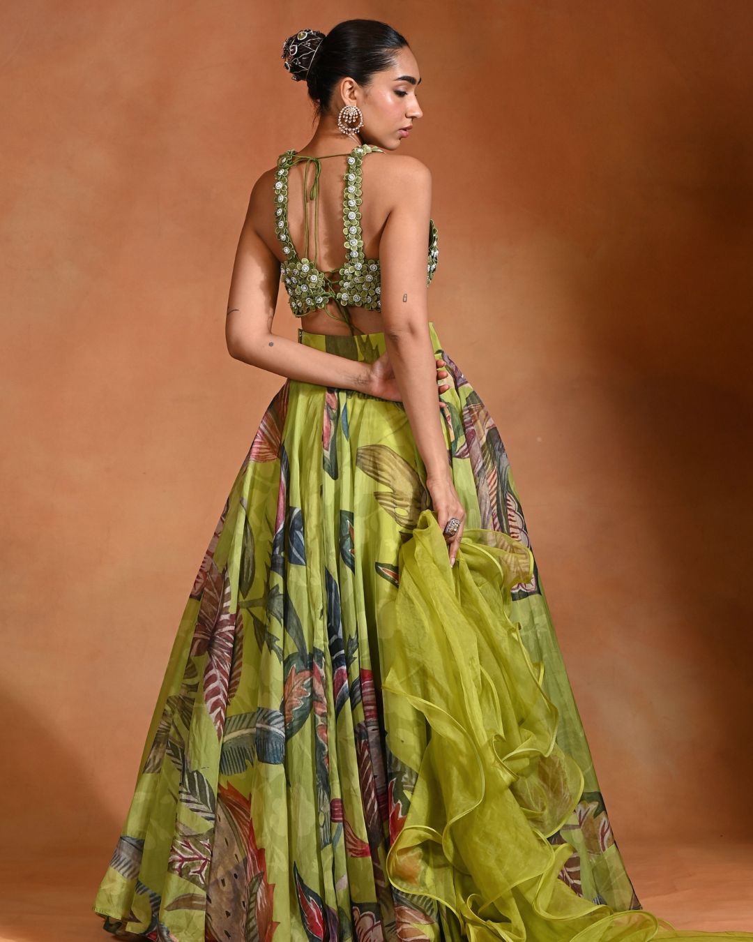 Rishi and Vibhuti - 3d Embrioded Lehenga From Ek Main Aur Ek Tu