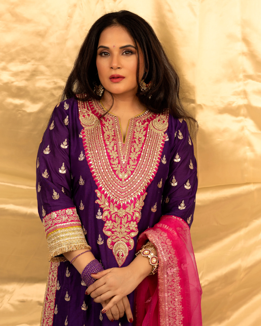 Gopi Vaid - Richa Chadda in Fitoor Sharara Set From Nizaam