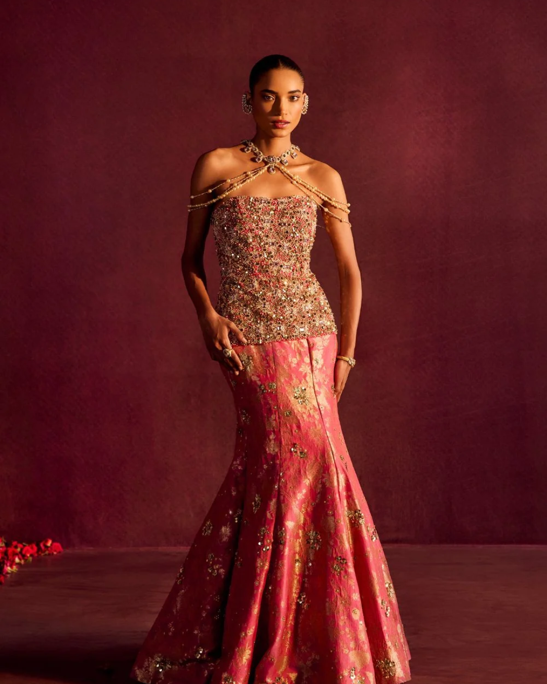 Prevasu - Belle Corset Skirt Set From Raabta