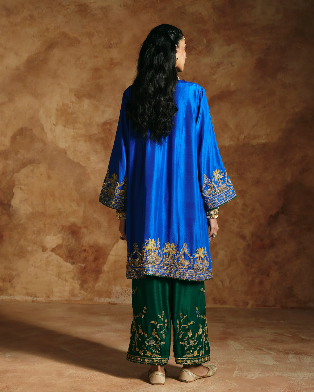 Aman Takyar - Cobalt Kurta Set From Today's Sindh