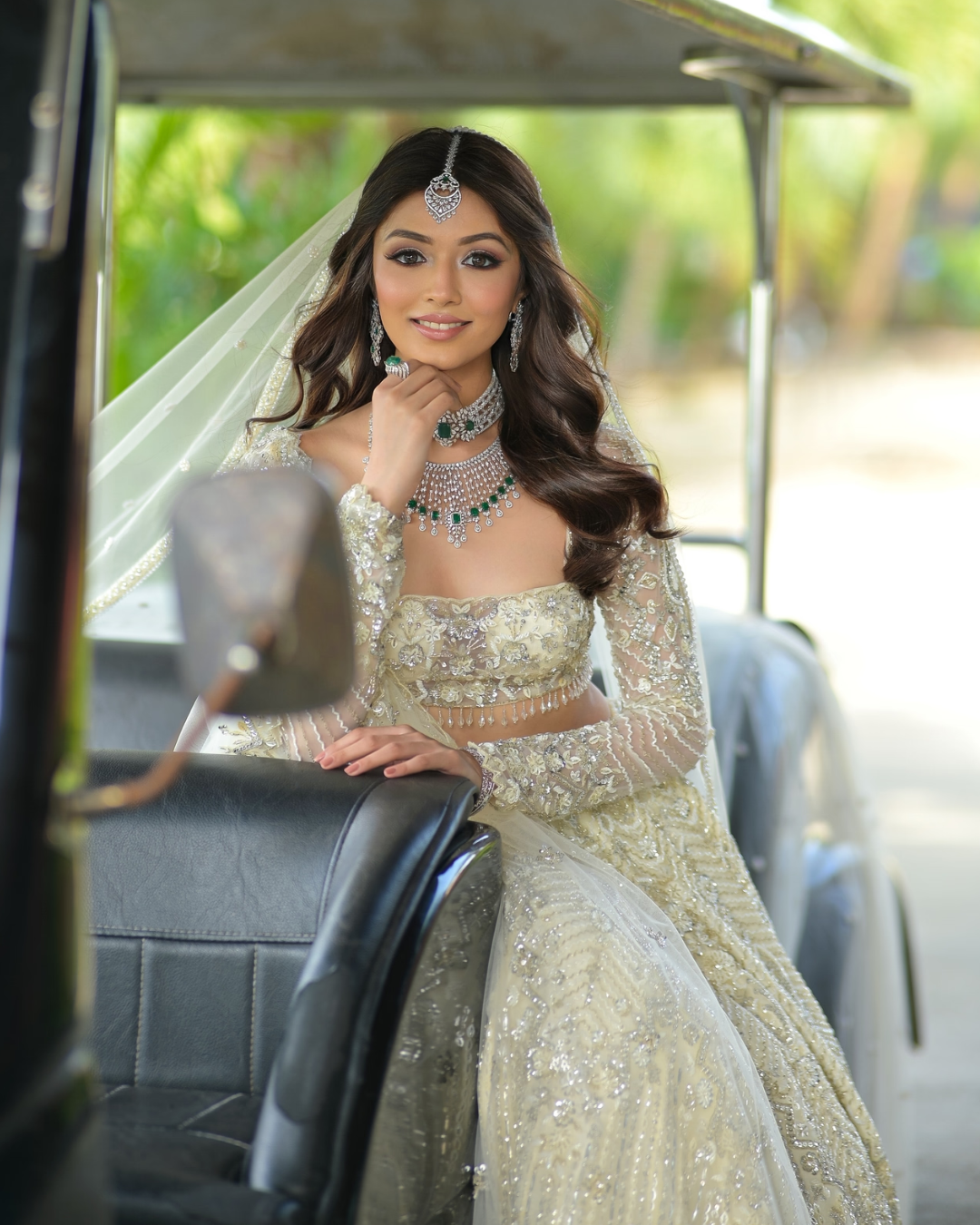 Isa by Dolly Wahal - Elsa Ivory Lehenga set From Athena