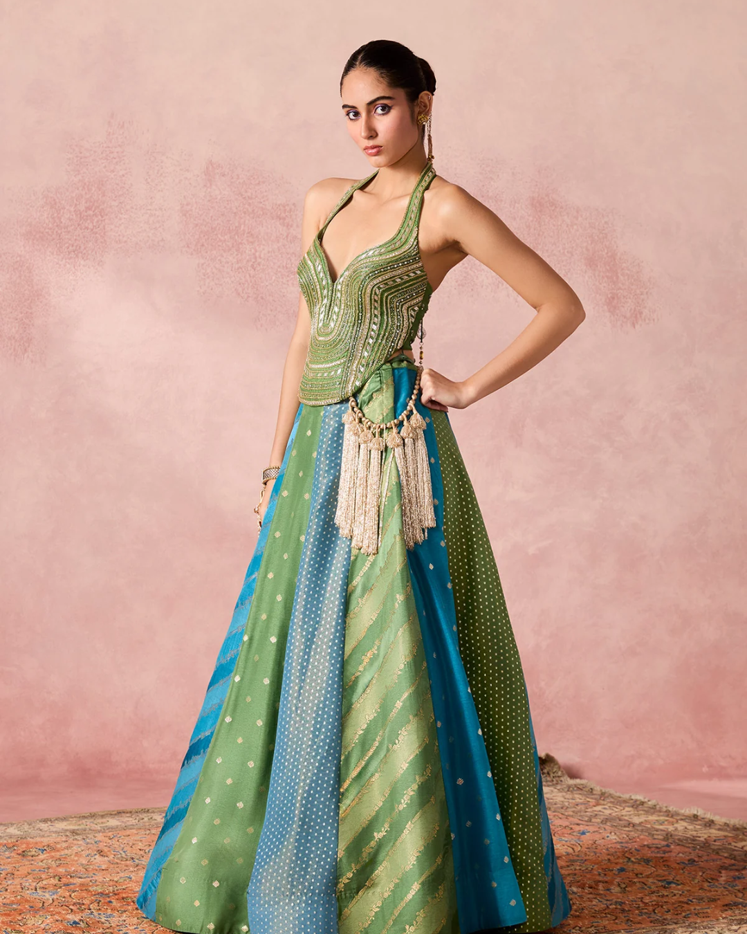 Chamee & Palak - Jugnu Jamewar Lehenga From Jhoom