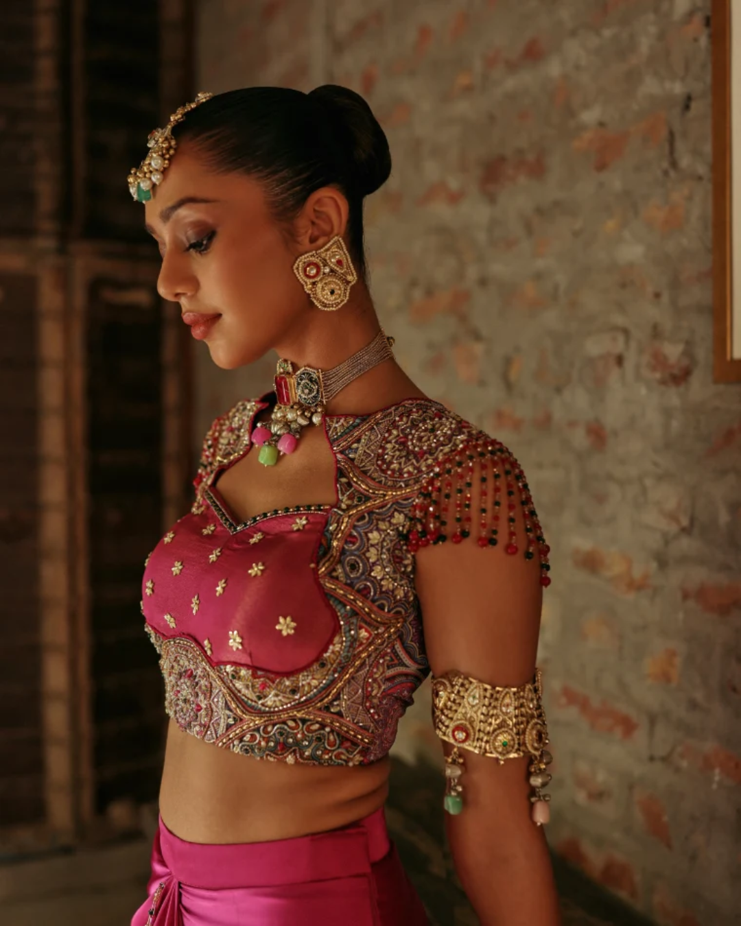 Label Moni K - Kaleido Drape Set From Naqsh