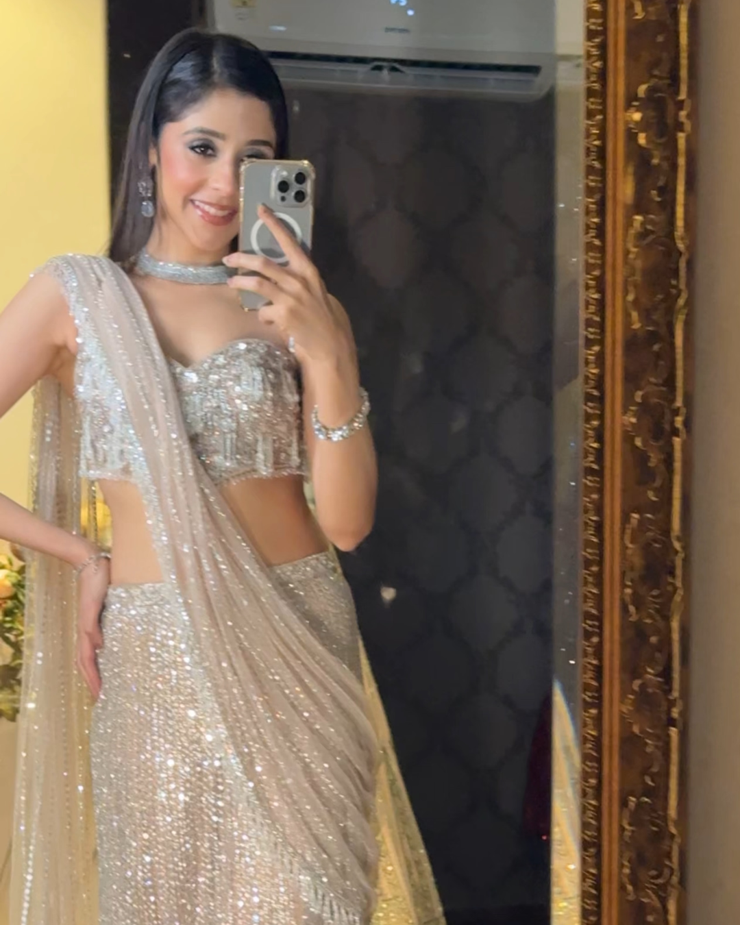 Isa by Dolly Wahal - Nude Saree From Noor