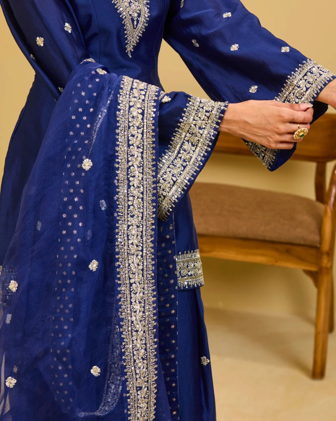 Esha Koul - Blue Salwar Set From Naaz