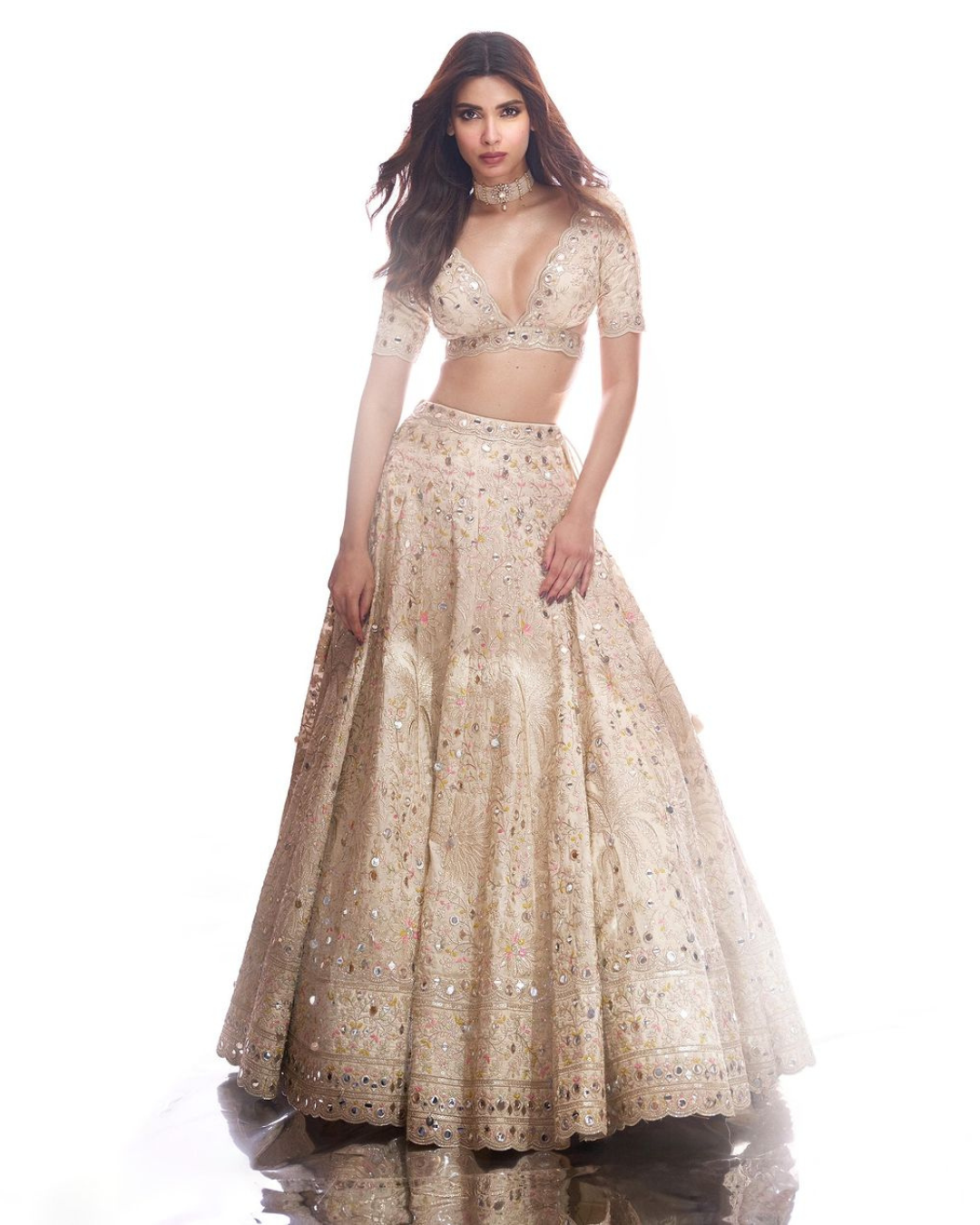 Gopi Vaid - Diana Penty in Raima Lehenga Set From Jhilmil