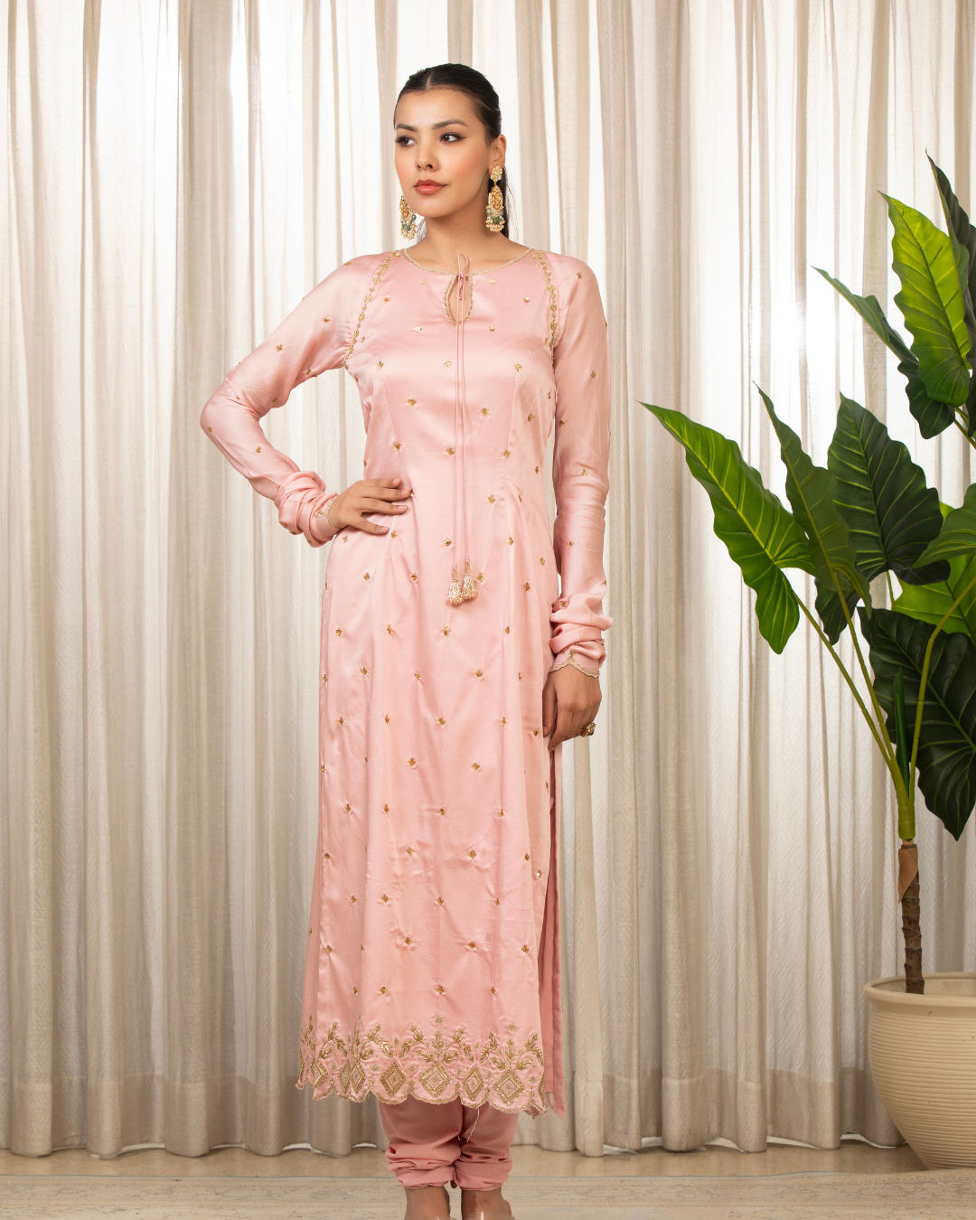 Esha Koul - Sonam Pink Kurta Set
