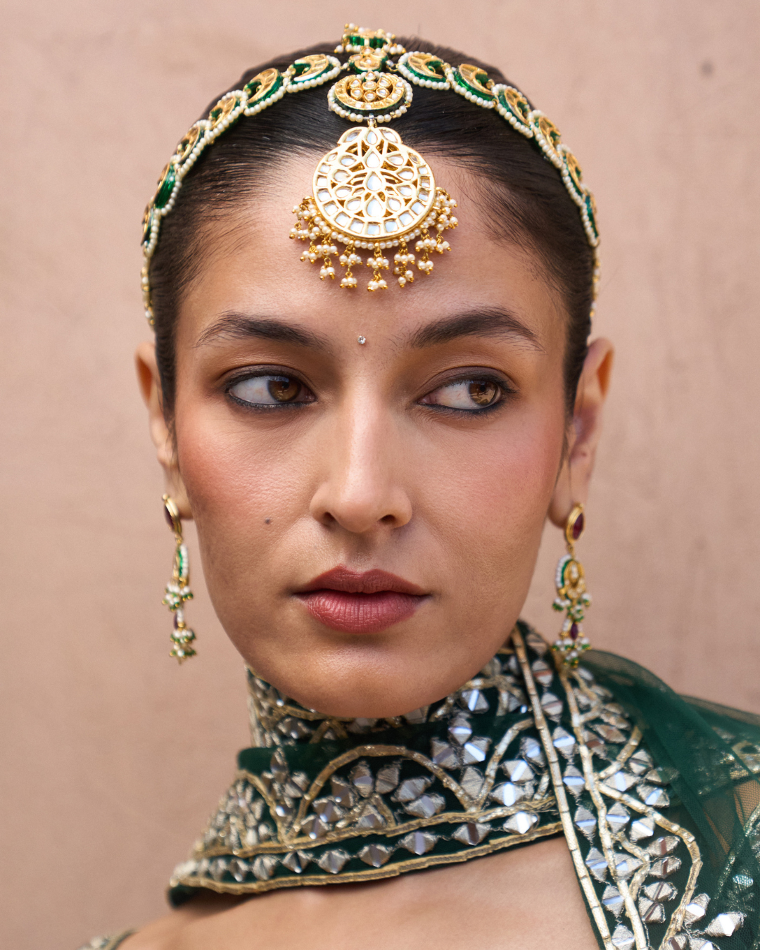 Angad Singh - ZAMURRUD — Emerald Green Raw Silk Lehenga Set From Zariya