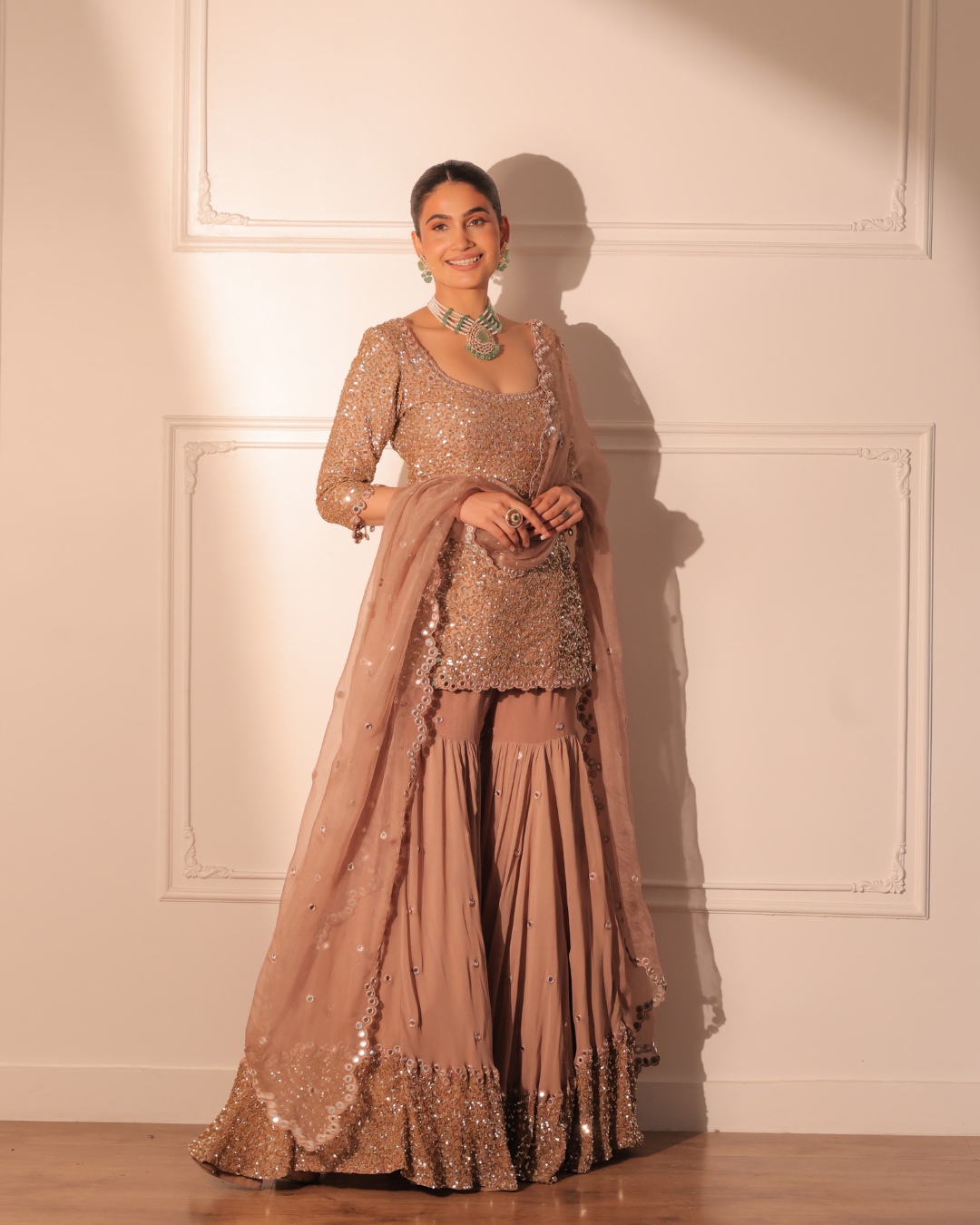 Sonali Bansal - Salma sitara kurta and garara with dupatta From Banno Ki Saheli