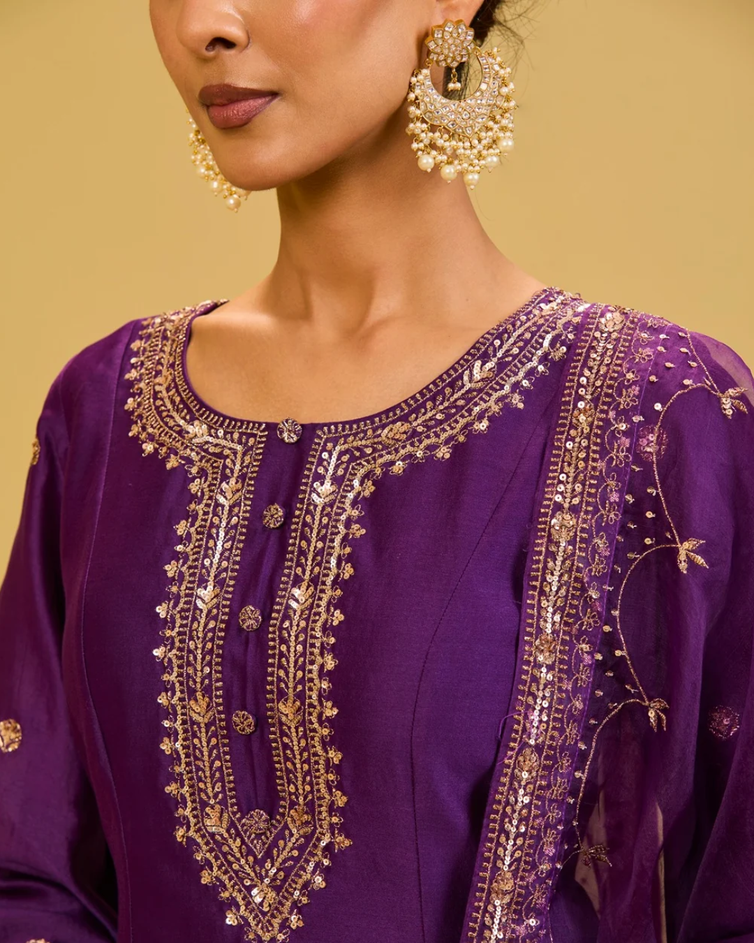 Esha Koul - Purple Sharara Set From Naaz