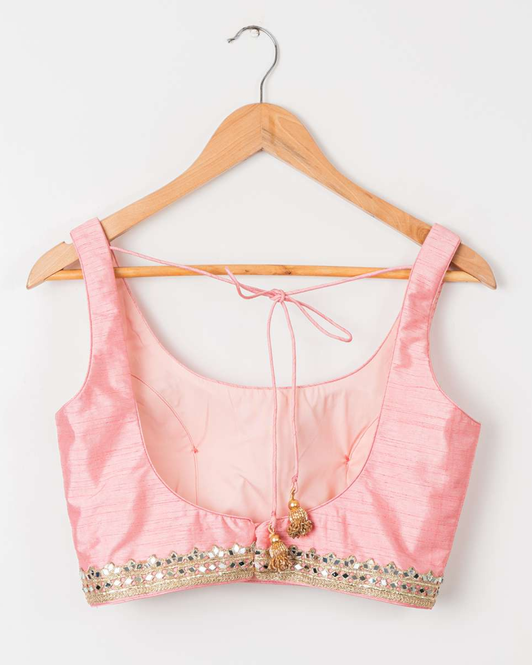 Anisha Shetty - Peach Lehenga Big Flower Motif Set