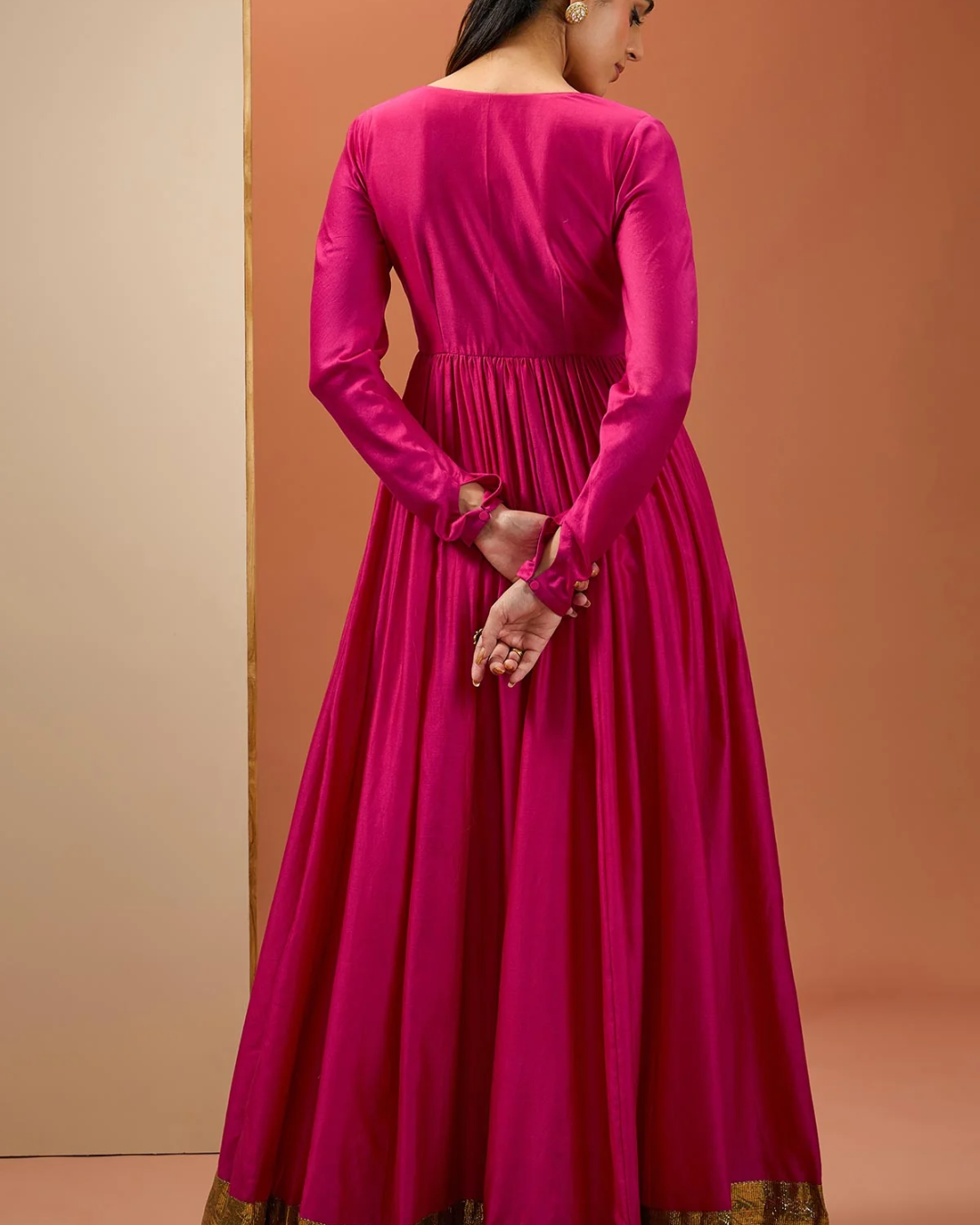 Esha Koul - Hot Pink Lampi Anarkali Set From Noor