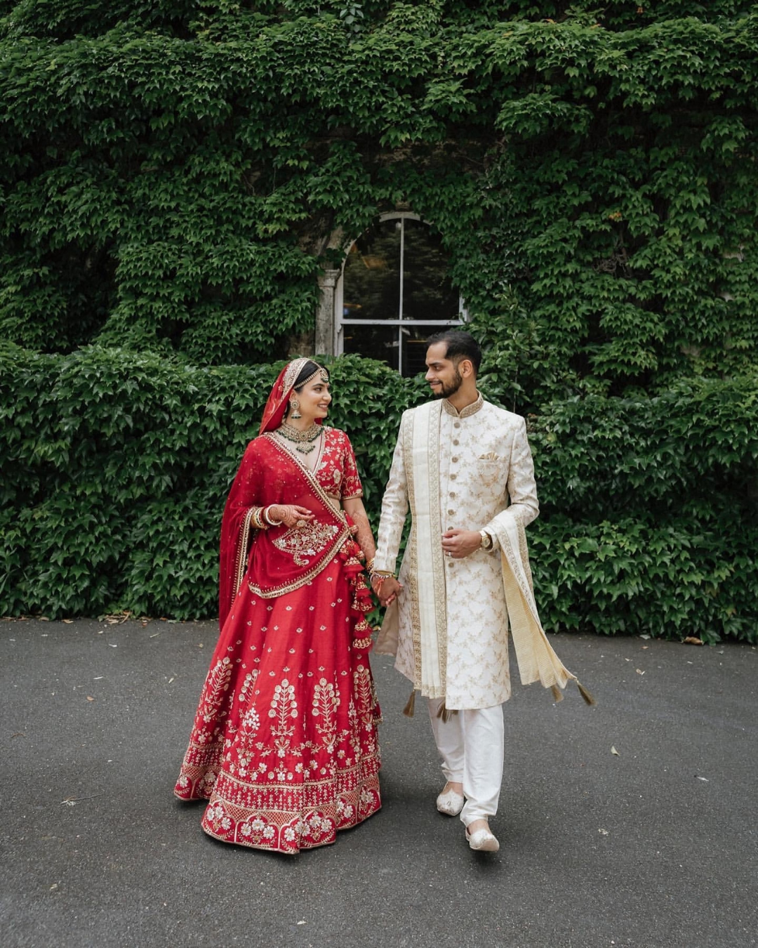 Isa by Dolly Wahal - Red Bridal Lehenga From Bridal