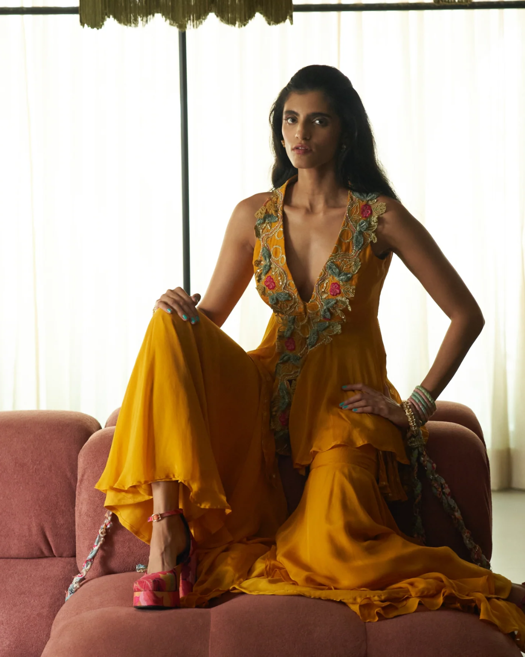 Rishi and Vibhuti - Marigold Merry Mingle Set From Rock & Roll