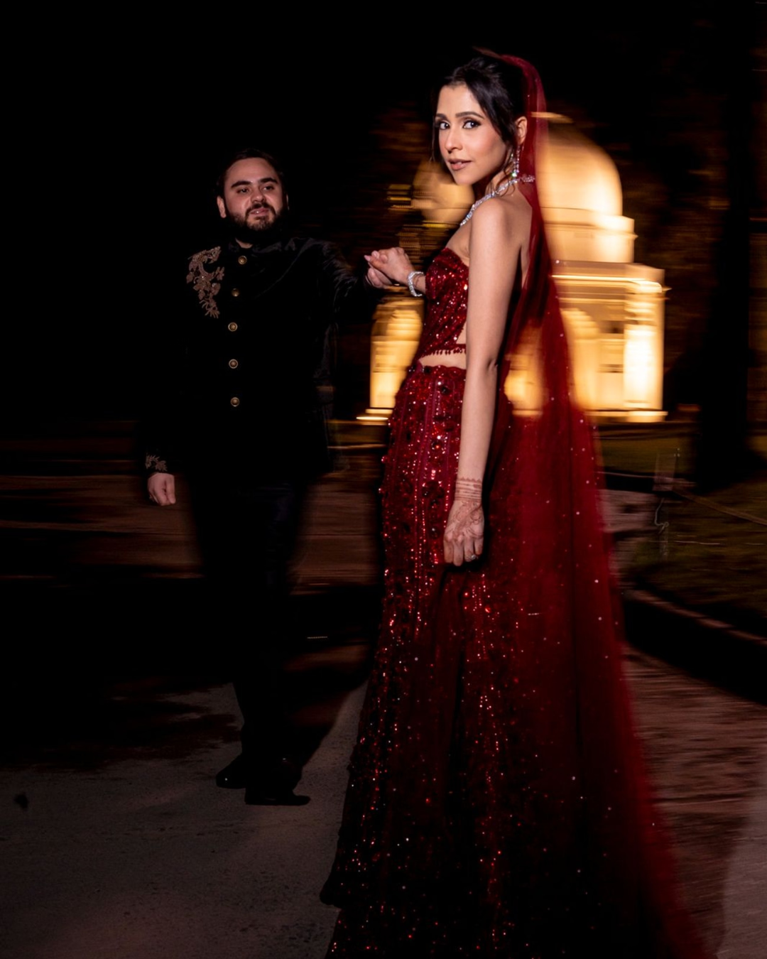Isa by Dolly Wahal - Maroon Corset Fishcut Lehenga From Ittara