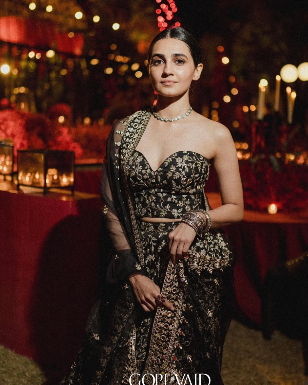 Gopi Vaid - Vedika Pinto in Harshini Lehenga Set From Jhilmil