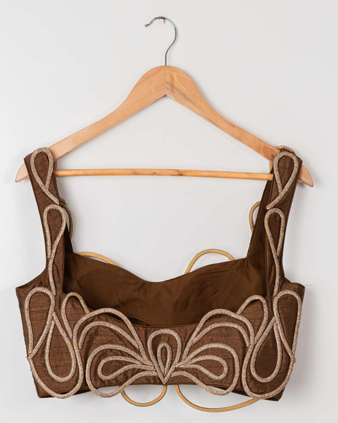 Anisha Shetty - Brown Lehenga With Corded  Blouse & Organza Dupatta