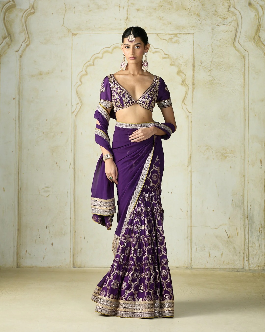 Gopi Vaid - Swati Vatsa in Ruqqayah Saree Set From Nizaam