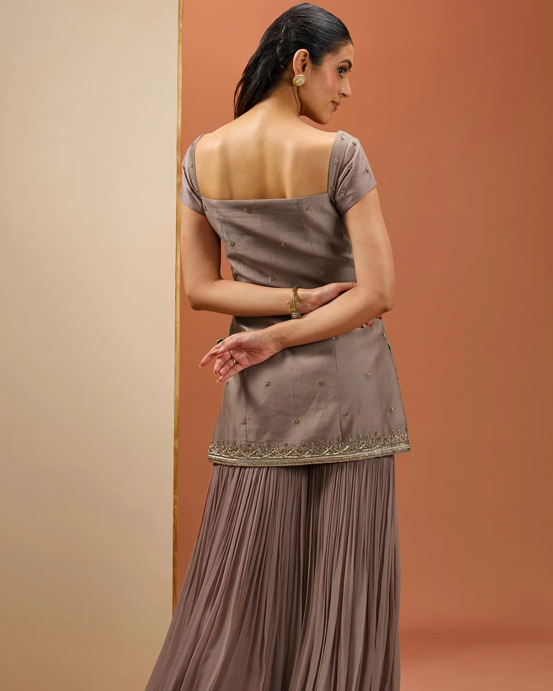 Esha Koul - Brown Kurta Set From Noor