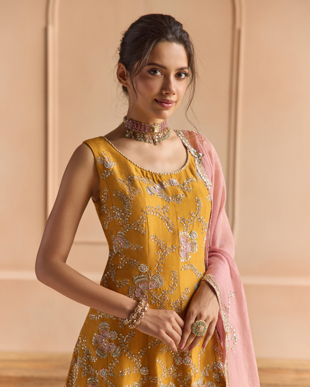 Osaa By Adarsh - Marigold Sharara Set From Off The Record