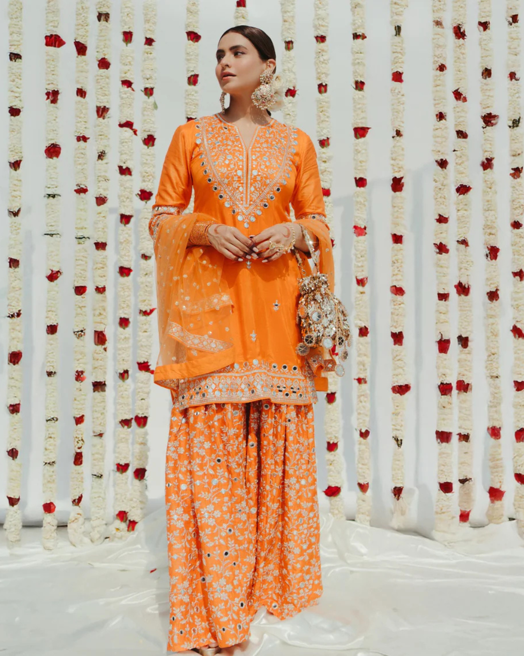 Gopi Vaid - Aamna Sharif in Aadhira Sharara Set From Jhilmil
