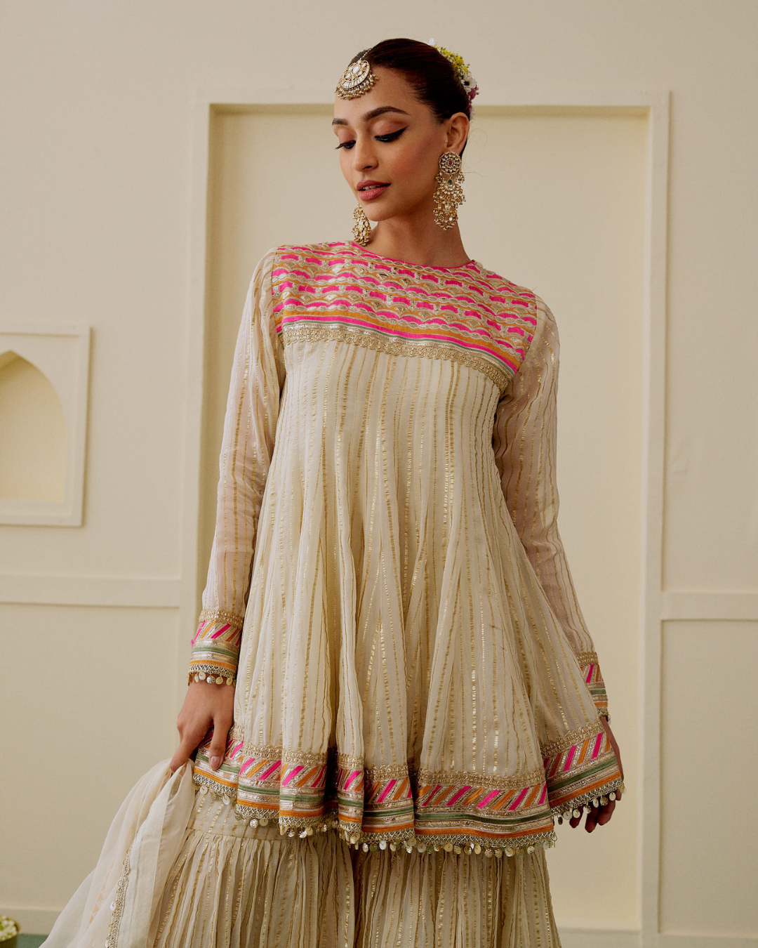 Gopi Vaid -  Malak AG Sharara Set From Chaar Bagh