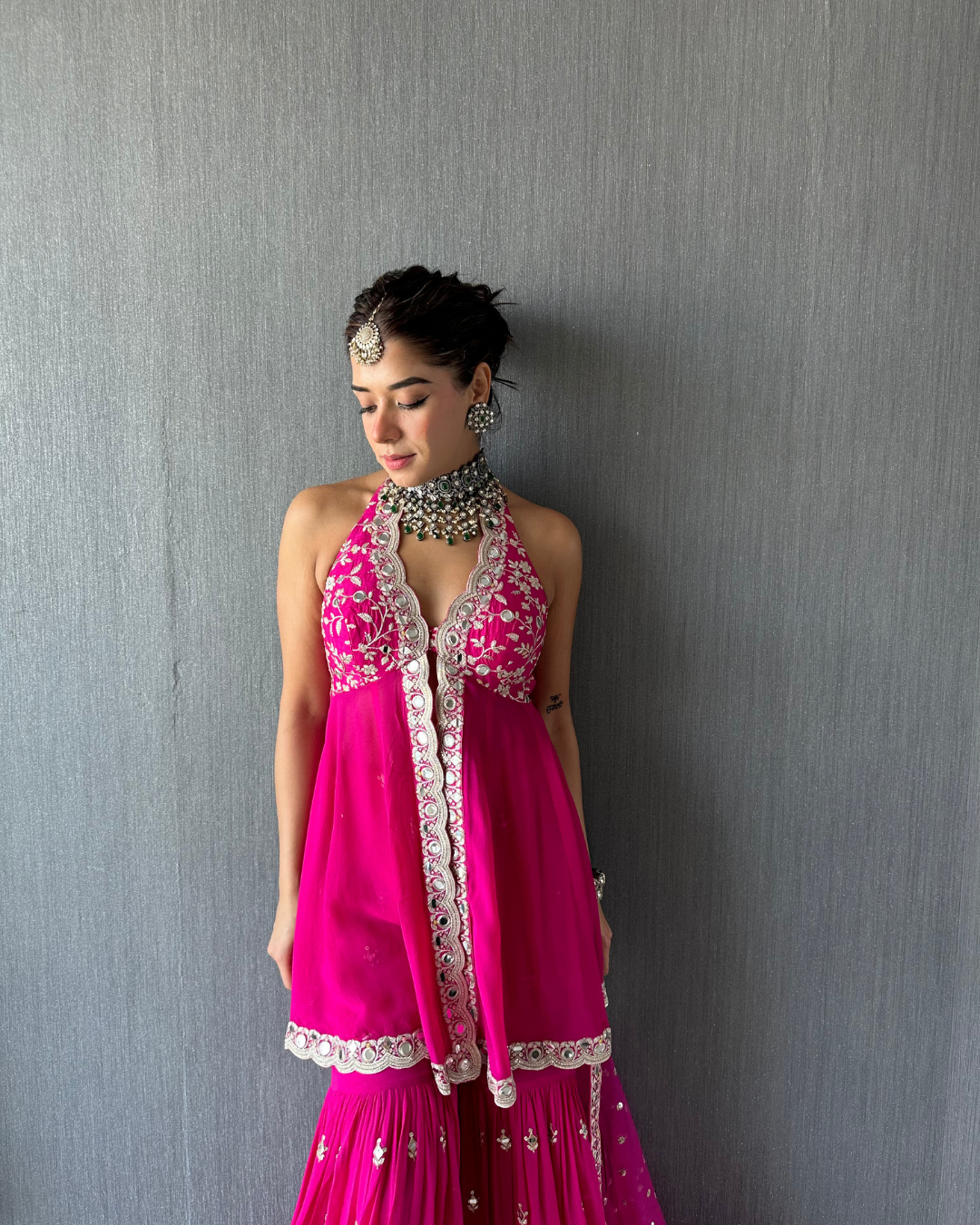 Gopi Vaid - Sukhmani Gambhir in Eila Sharara Set From Jhilmil