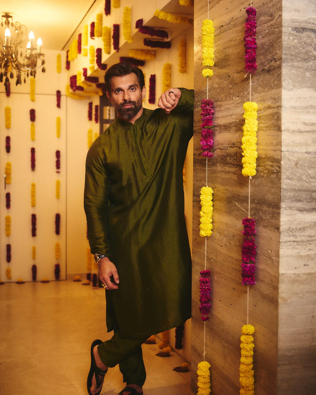 Gopi Vaid - Karan Singh Grover in Farid Kurta Set From Nizaam
