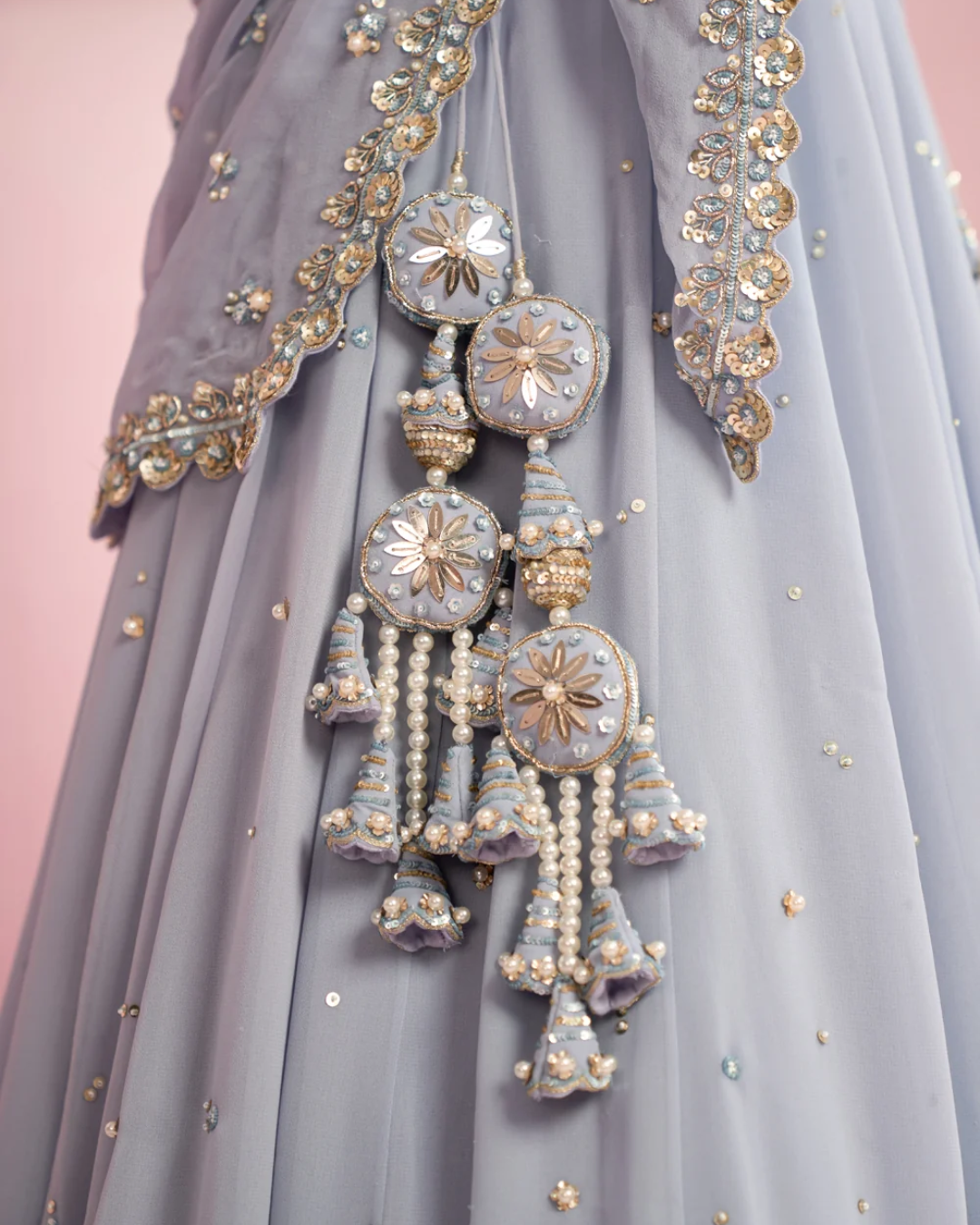 Prevasu - Blue Lehenga Set From Solene