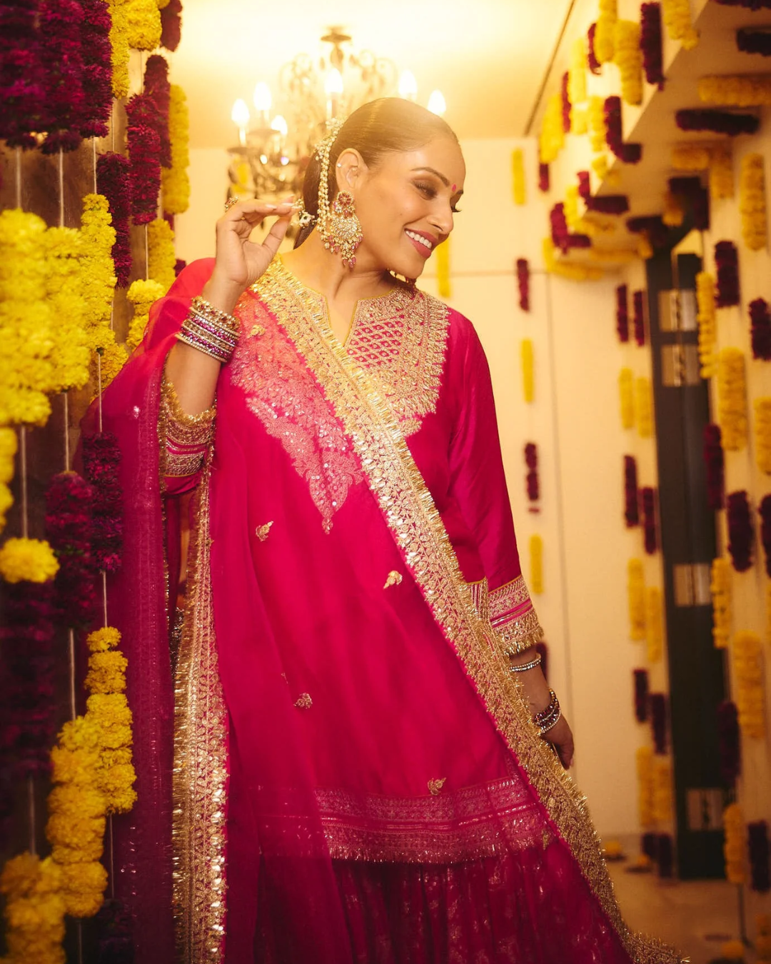 Gopi Vaid - Bipasha Basu in Shahida Sharara Set From Nizaam