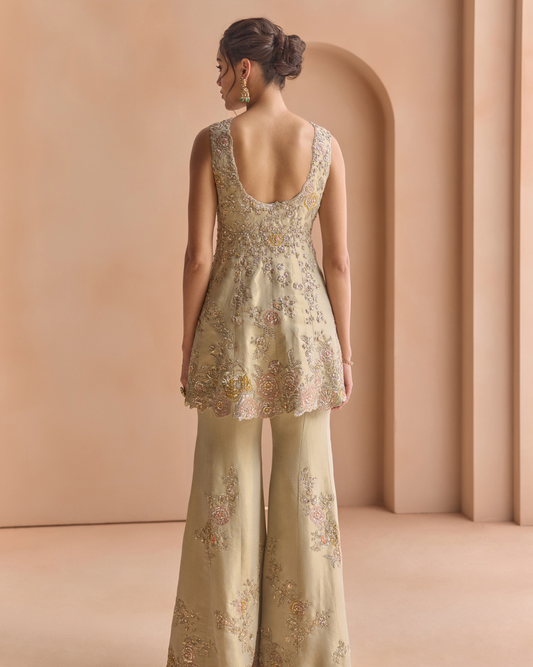 Osaa By Adarsh - Frost Blue Jacket & Flare Pant Set From Off The Record