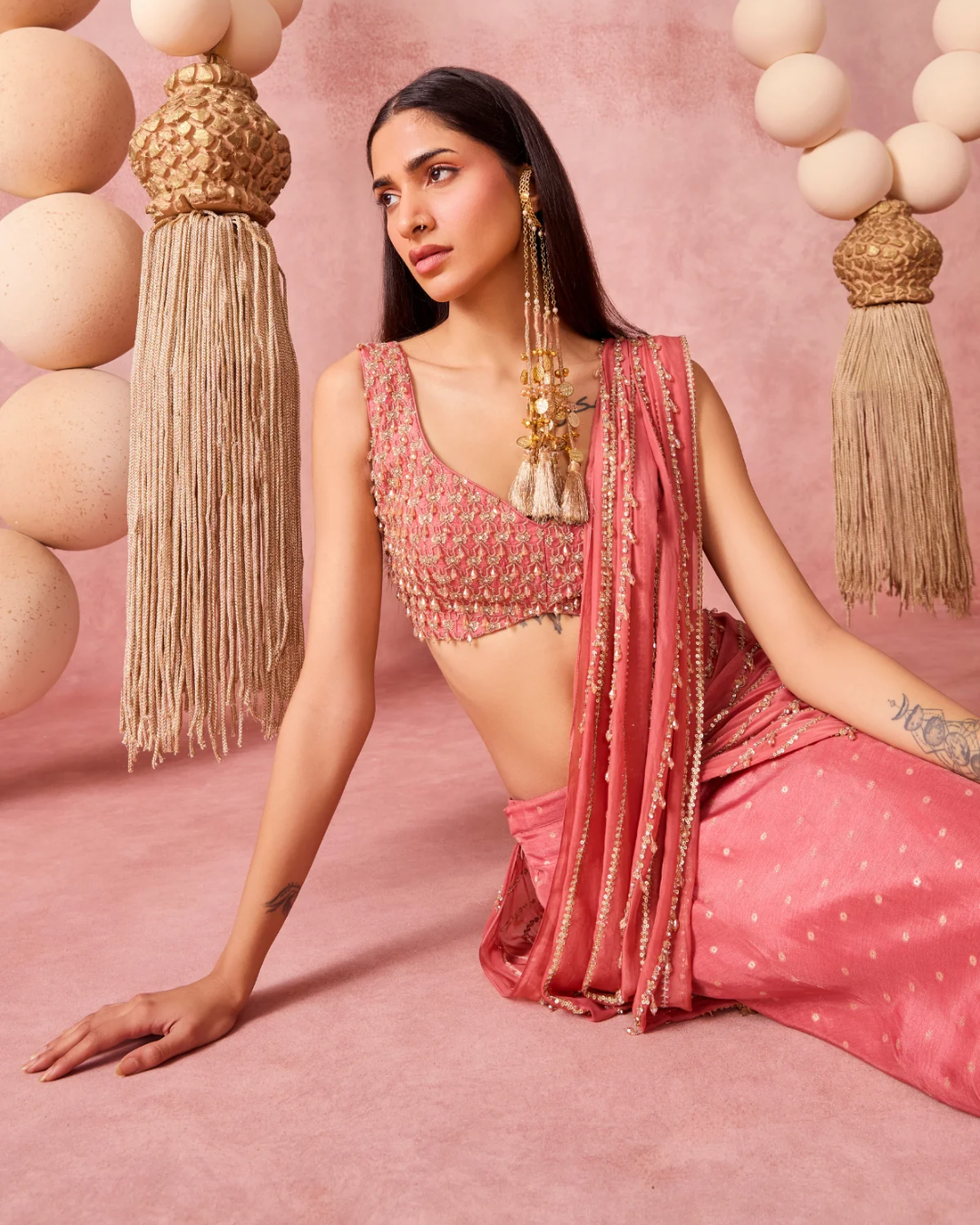 Chamee & Palak - Kashish Saree From Jhoom