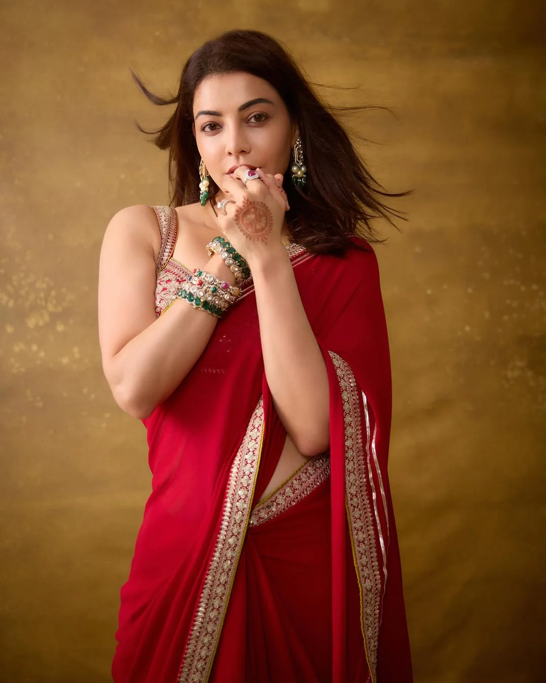 Gopi Vaid - Kajal in Zohra Saree Set From Nizaam