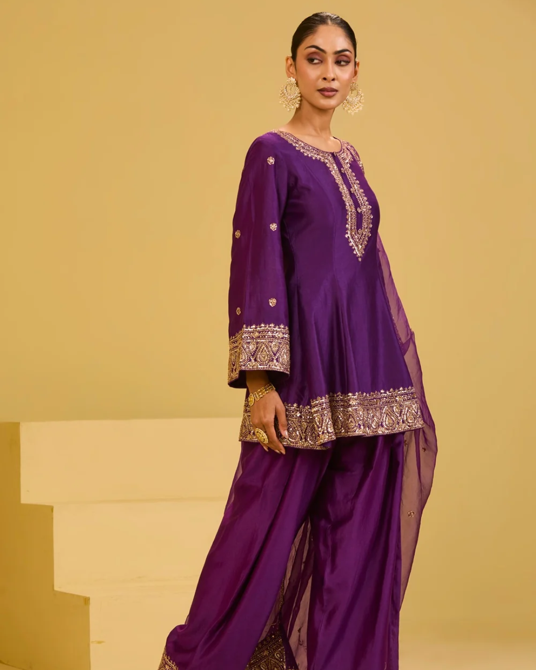 Esha Koul - Purple Salwar Set From Naaz