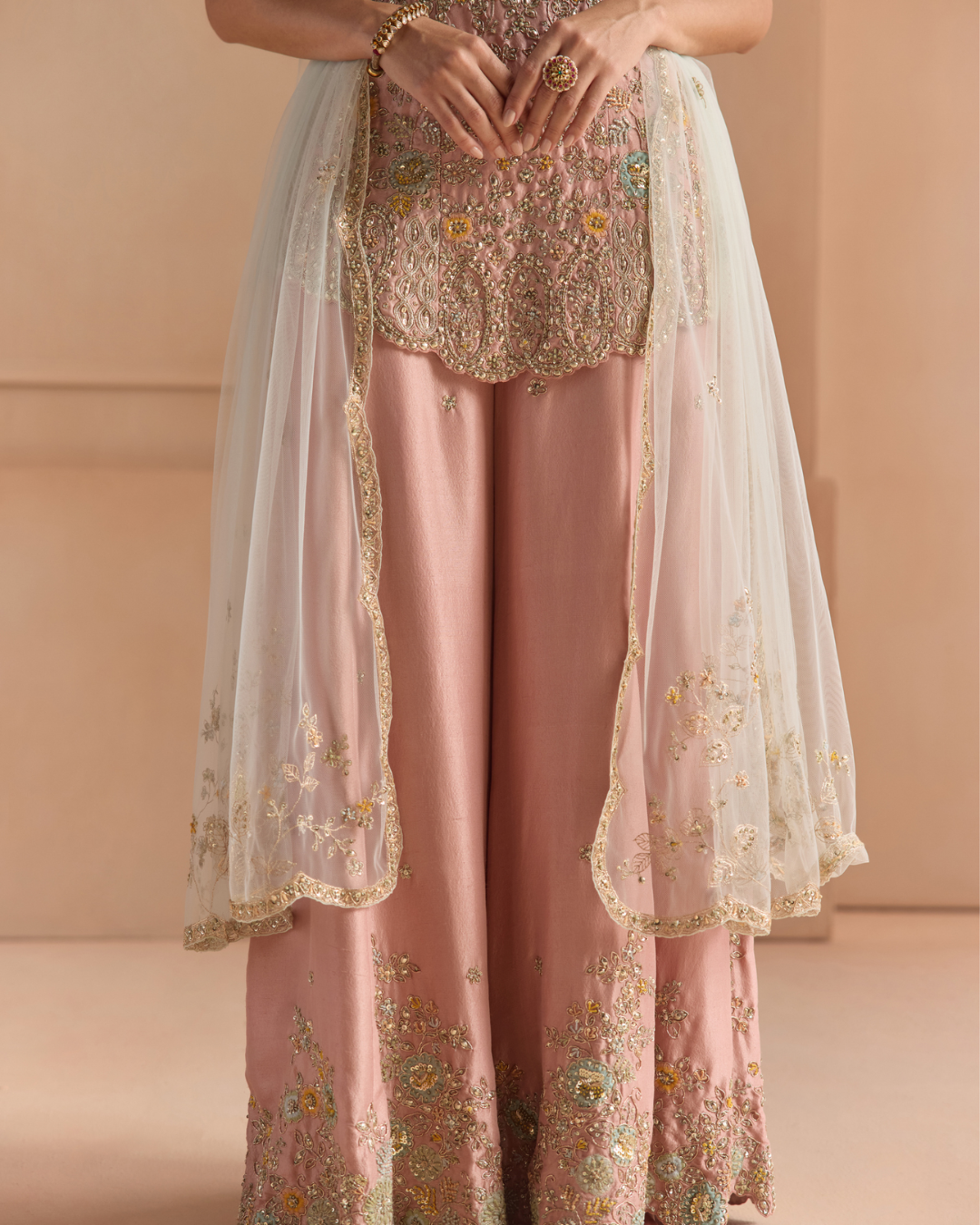 Osaa By Adarsh - Oyester Pink Sharara Set From Off The Record