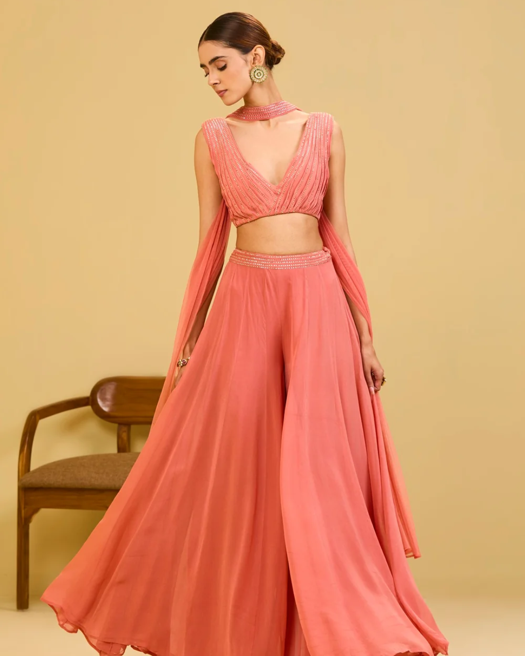 Esha Koul - Pink Palazzo Set From Naaz