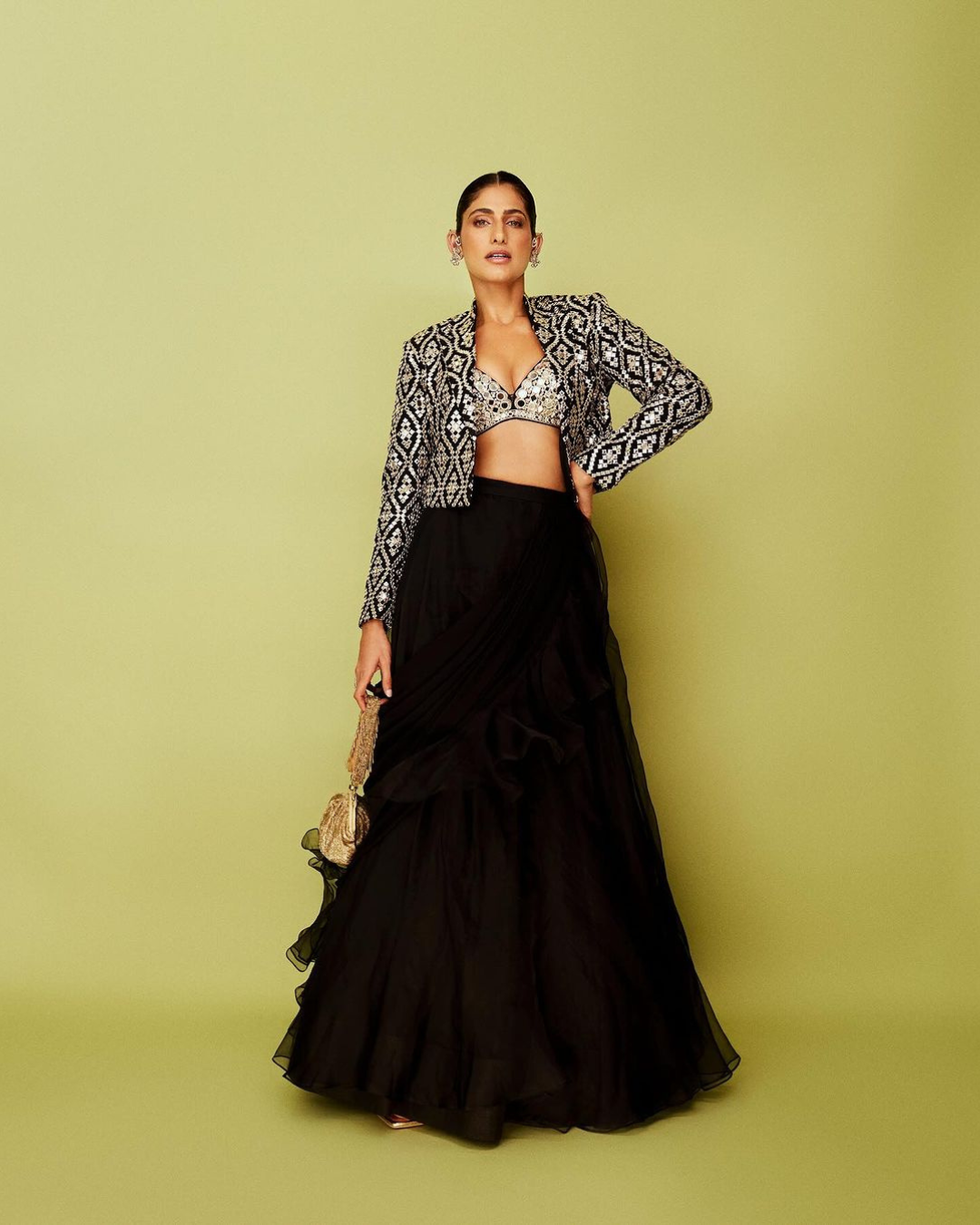 Gopi Vaid - Kubbra Sait in Gandhara Skirt Set From Jhilmil
