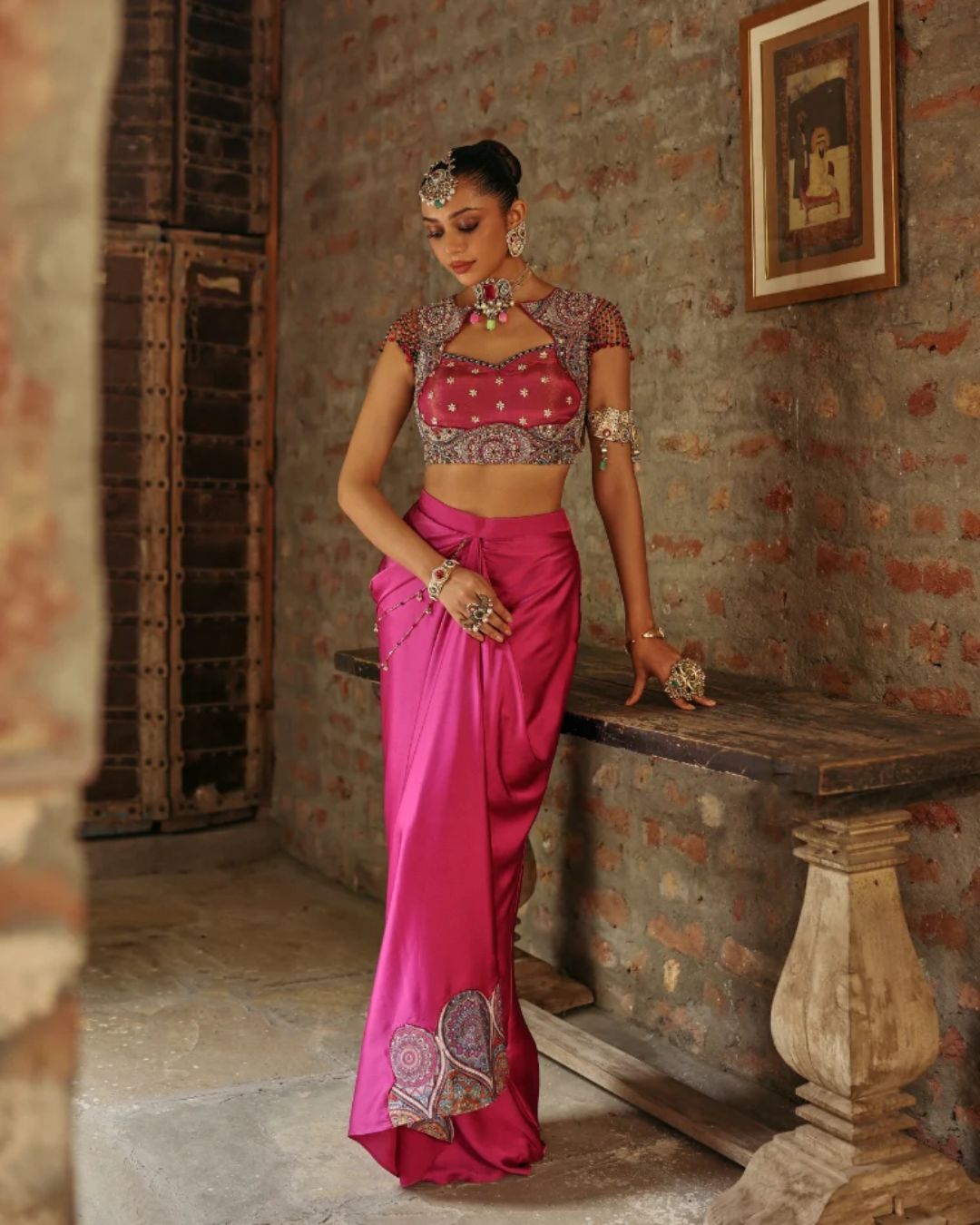 Label Moni K - Kaleido Drape Set From Naqsh